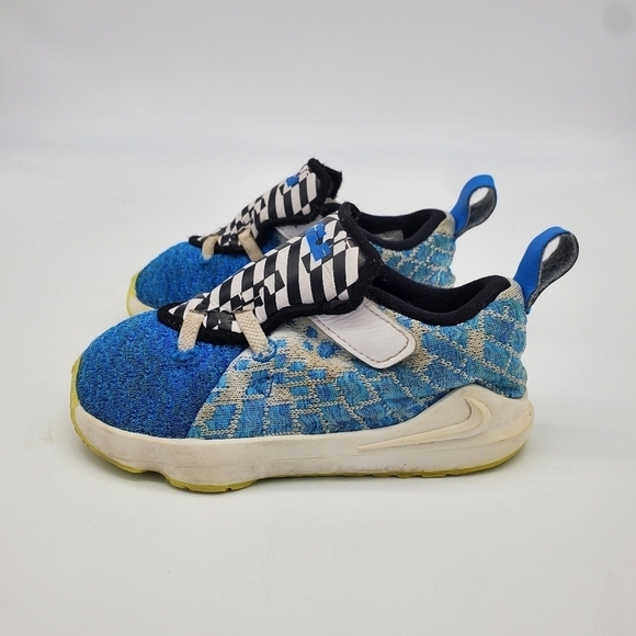 Nike Shoes Toddler 8C LeBron 17 TD Sprite BQ5596-434 - Picture 7 of 9